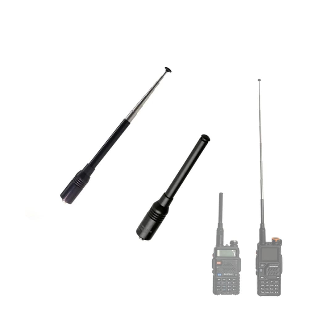 Antena retrátil para radio baofeng 5R 6R 777sVHF UHF SMA-F