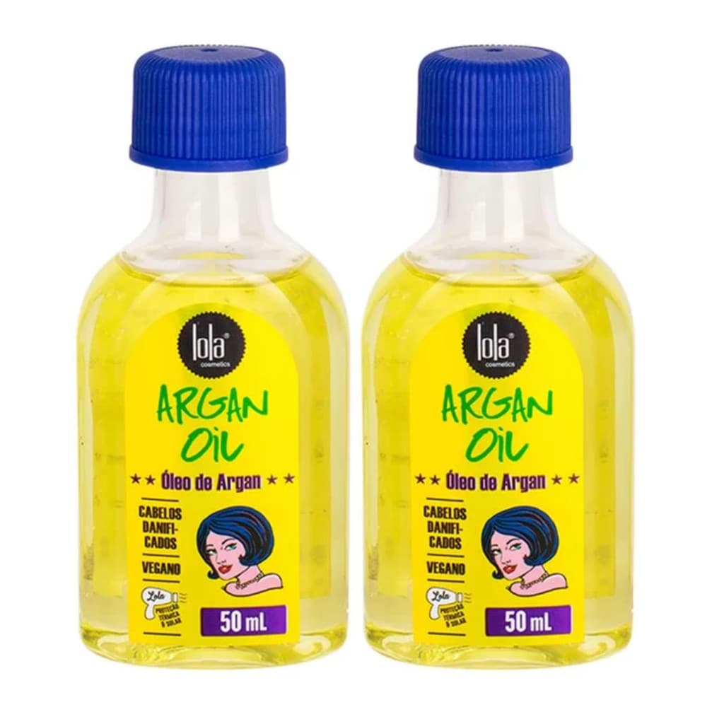 Kit Óleo Capilar Argan Oil 50ml Cada Contém 2 unidades   - Lola Cosmetics