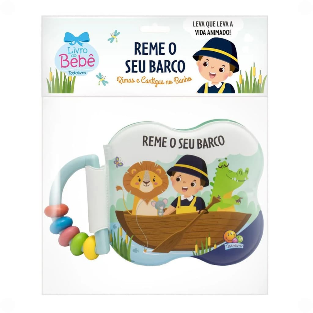 Livro Bebe de Banho Chocalho – Reme o Seu Barco para Bebês