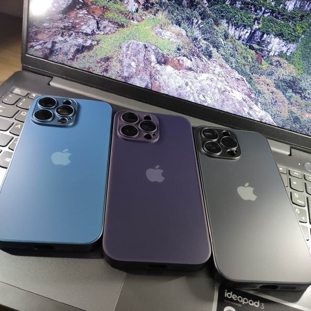 case capinha Vidro Glass Fosca Capa iphone14promax 15pro 15promax 14pro vidro vidro fosco case