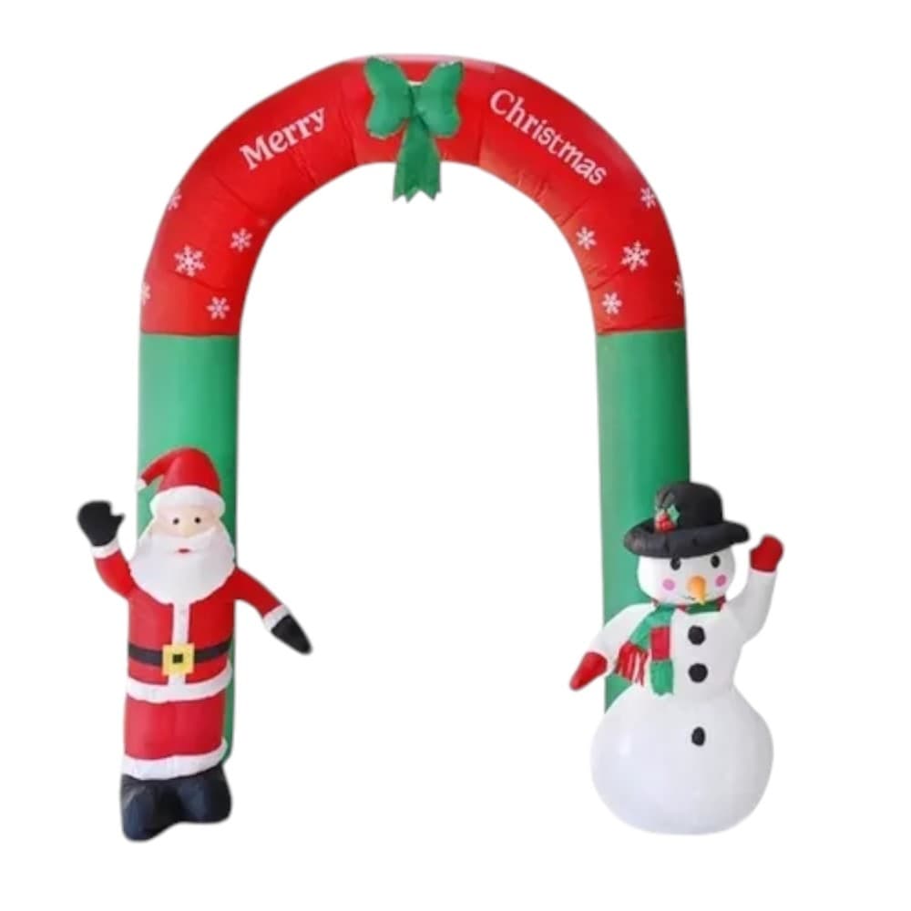 Arco Papai Noel Inflável Enfeite Natalino 2.7x2.2 M Bivolt