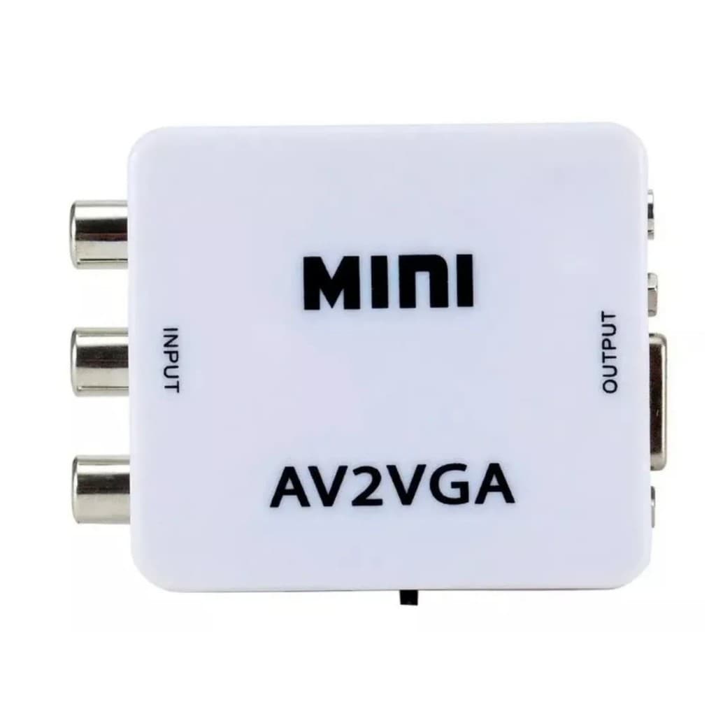 Mini Adaptador Conversor de AV para VGA ou AV2VGA