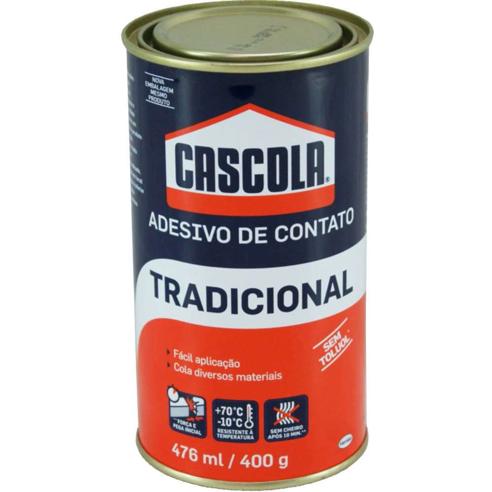 Cola + 1 Pincel. Cola Contato Cascola 400g Sapateiro Artesanato Marceneiro