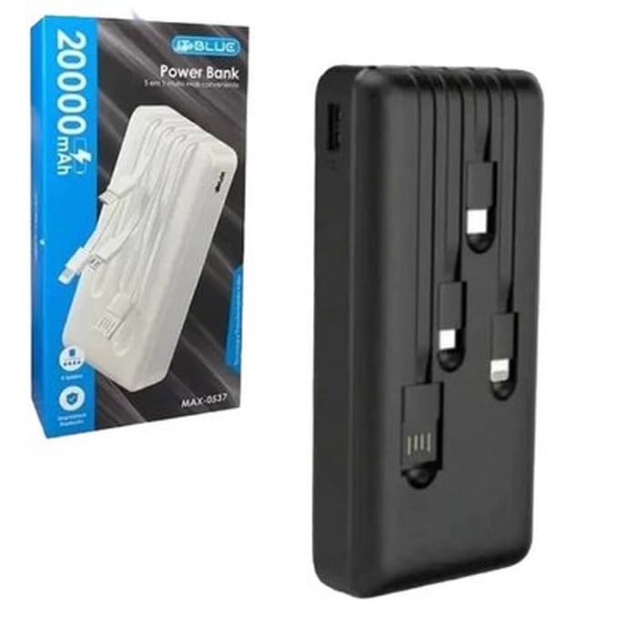 CARREGADOR PORTATIL POWER BANK 20000mAh MAX-0537 ITBLUE