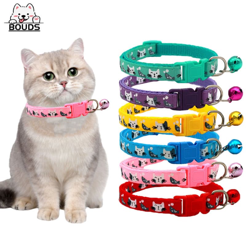 Coleira de sino para pets - Acessório ajustável para colar de gatos e cachorros
