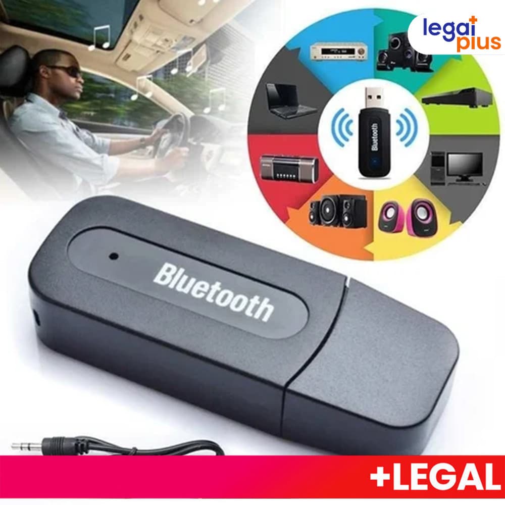Adaptador Receptor Bluetooth Usb Musica P2 Chamada Som Carro