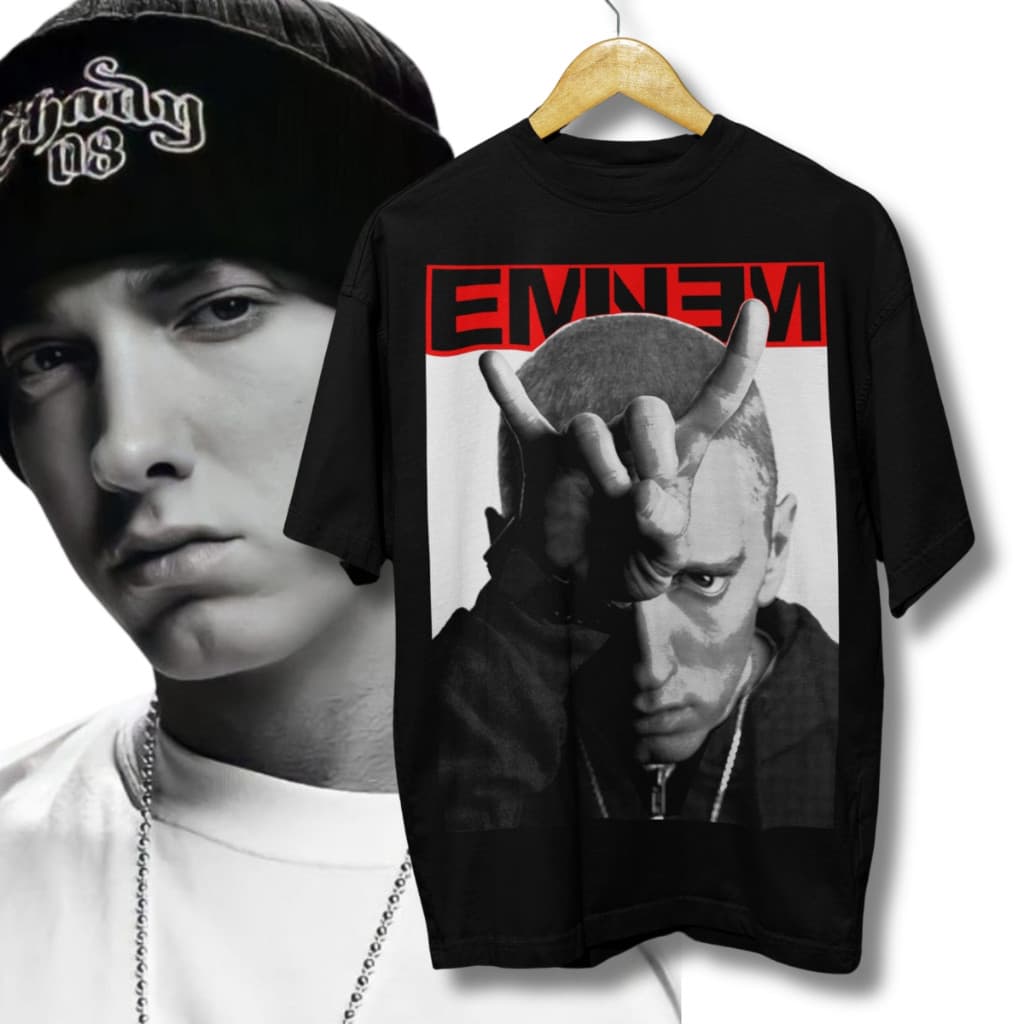 Camiseta Eminem Rapper Slim Shady Rap Marshall Mathers Rap God Hip Hop 01 10