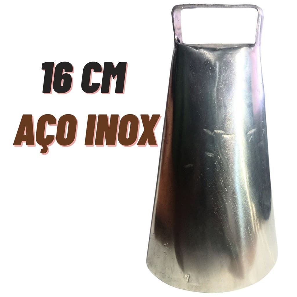 Sino Chocalho Inox Cabritos Para Boi Vacas Cabras Sincerro Bode Bezerros Garrotes