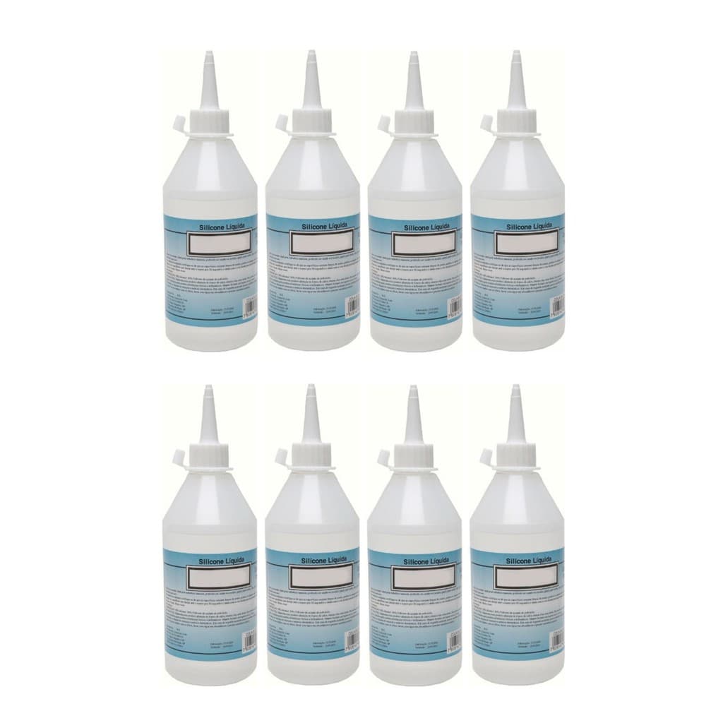 Kit 8 Cola De Silicone Líquida Transparente 60ml - NYBC: Versatilidade para seus Projetos Manuais