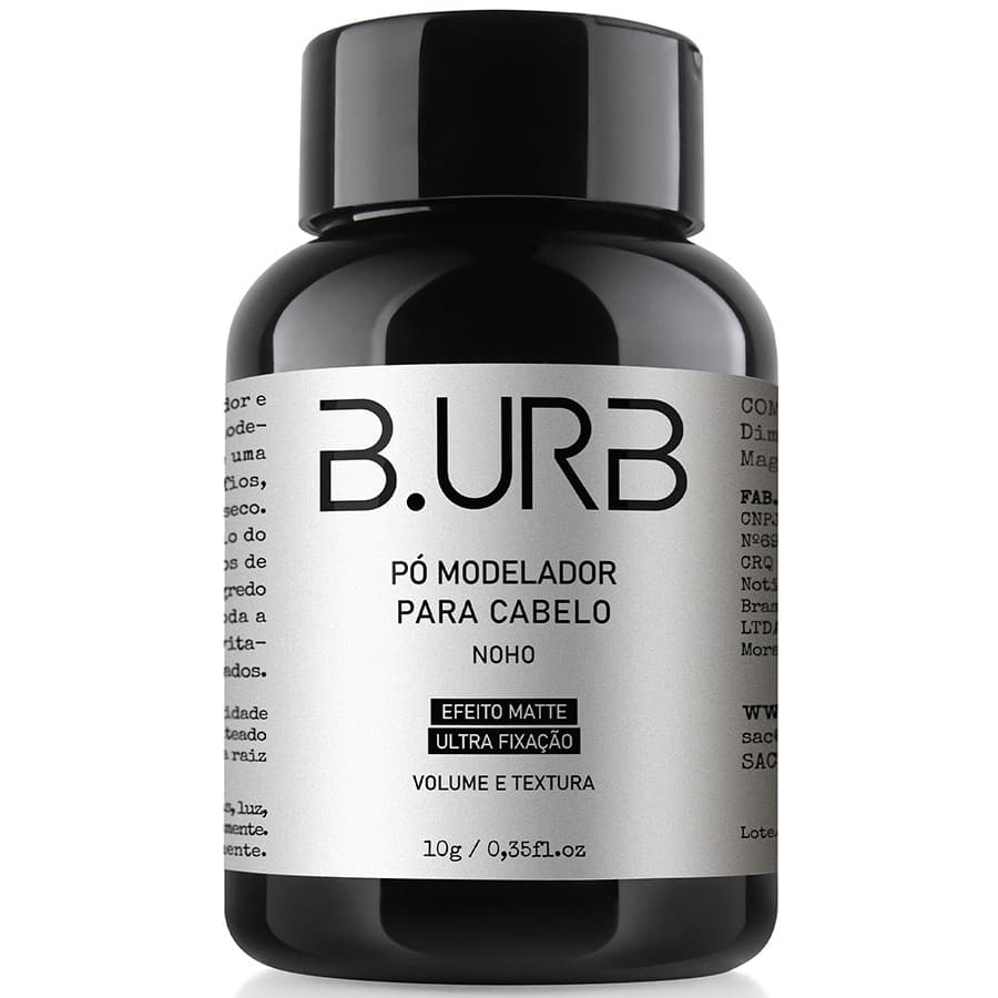 Pomada em Pó Para Cabelo Noho Efeito Matte Ultra Fixação 10g Barba Urbana B.URB
