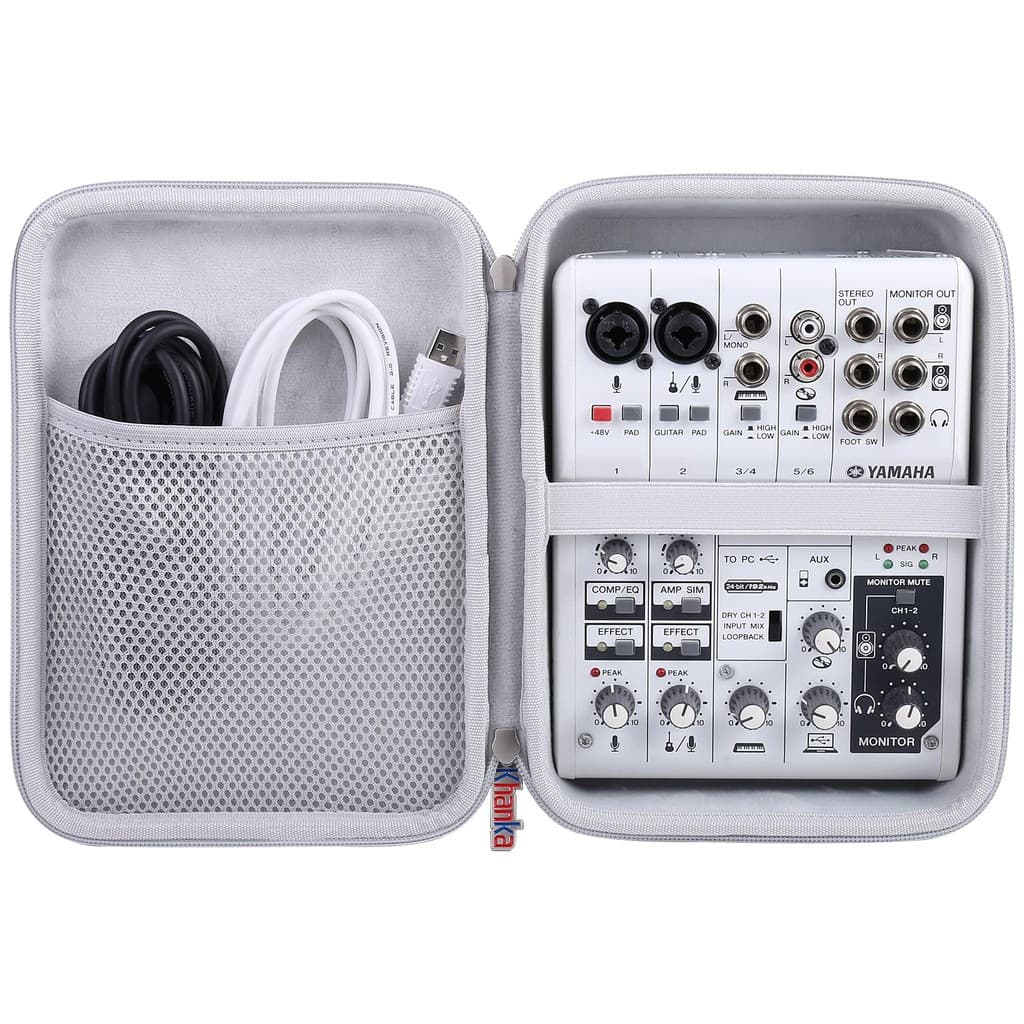 Produto compatível com estojo de armazenamento Khanka Yamaha Yamaha AG06AG06MK2 Interface de áudio de elenco da web