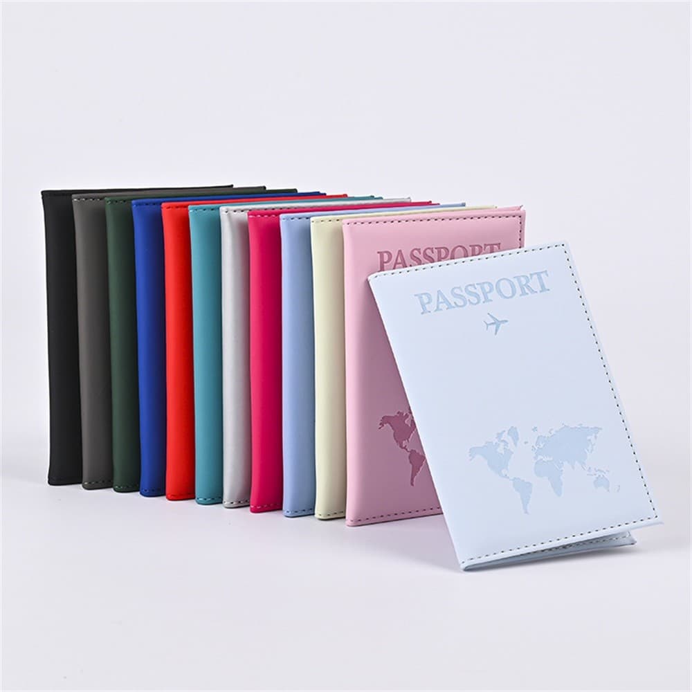 Moda Feminina Masculina Capa De Passaporte Simples Fina Porta-De Viagem Carteira Presente Cartão De Identificação De Cou