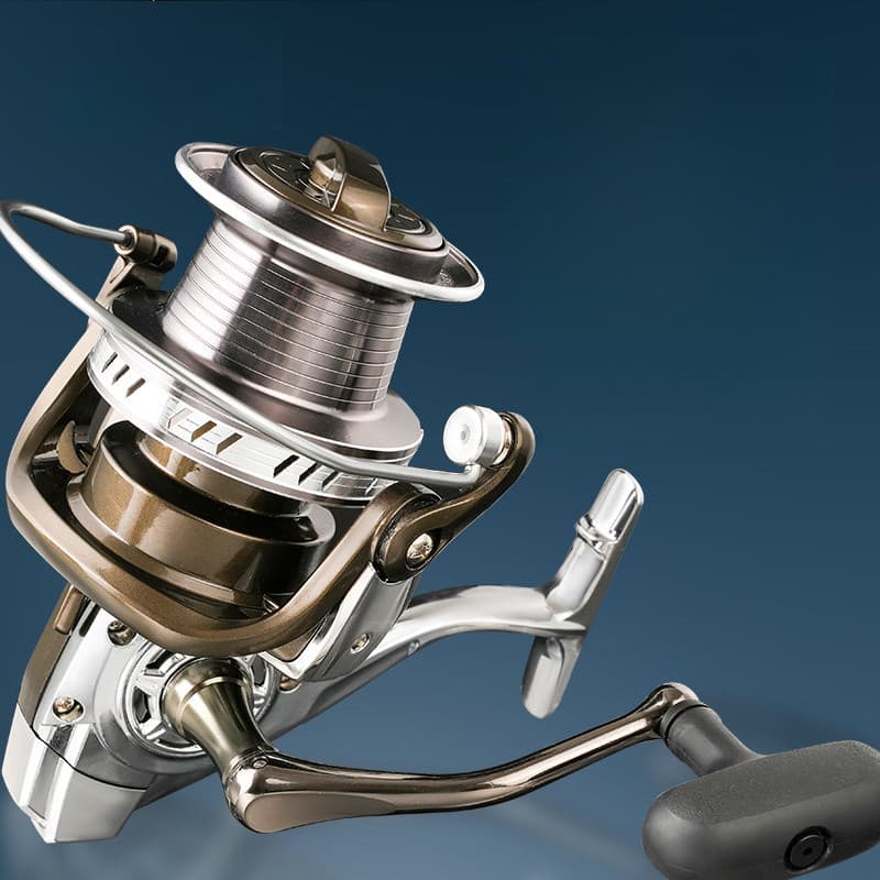 Carretel Giratório Sem Lacunas Totalmente Metálico Roda De Peixe Com Âncora De Longo Alcance Supergrande Série 9000-1200