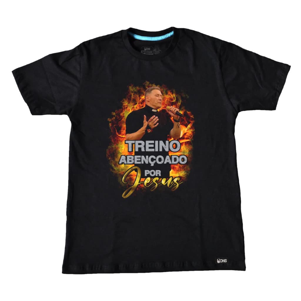 Camiseta Padre Marcelo Rossi Meme Treino Abençoado Por Jesus