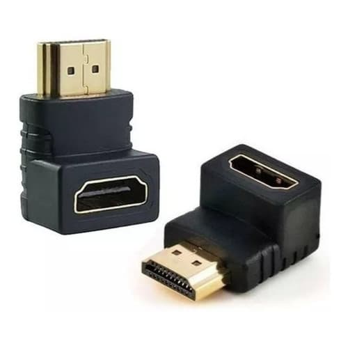 Adaptador HDMI L Macho X Fêmea 90 Graus 1.4 P Tv Parede Projetor