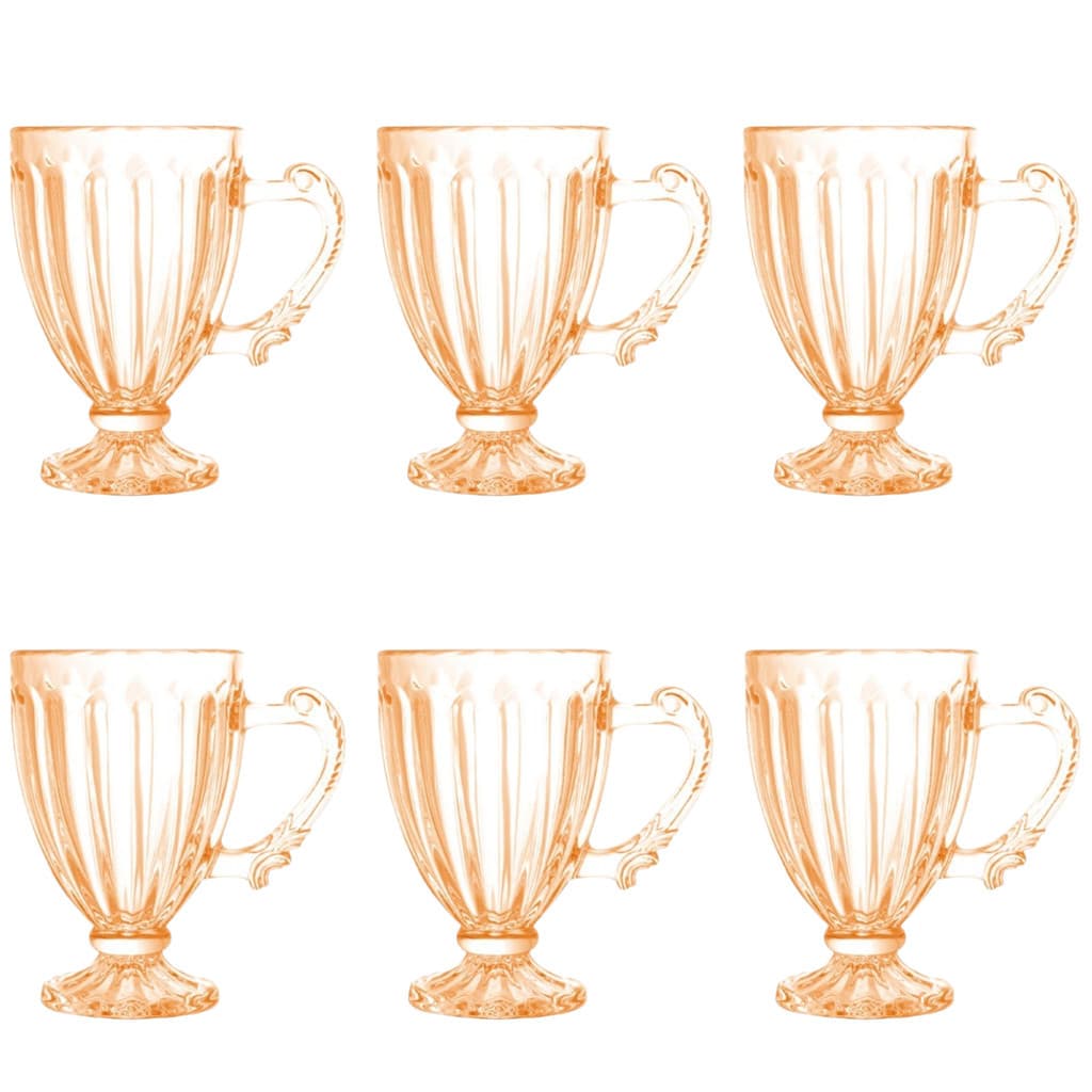 Jogo De 6 Xícaras 190ml Âmbar Lanty Ke Home