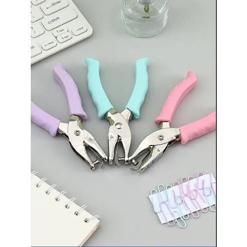 Perfurador Furador de Papel Alicate 1 Furo 6mm Soft Touch