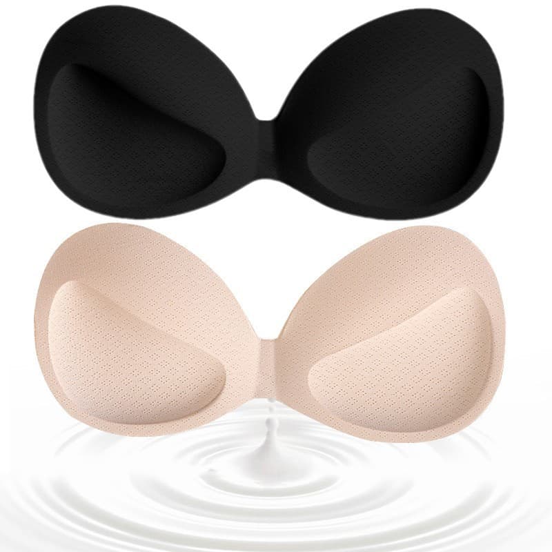 Almofada De Alta Qualidade Push Up Thick Chest Pad One Piece Latex Bra Inserts Sponge Replacement Sports Tube Top Espessado
