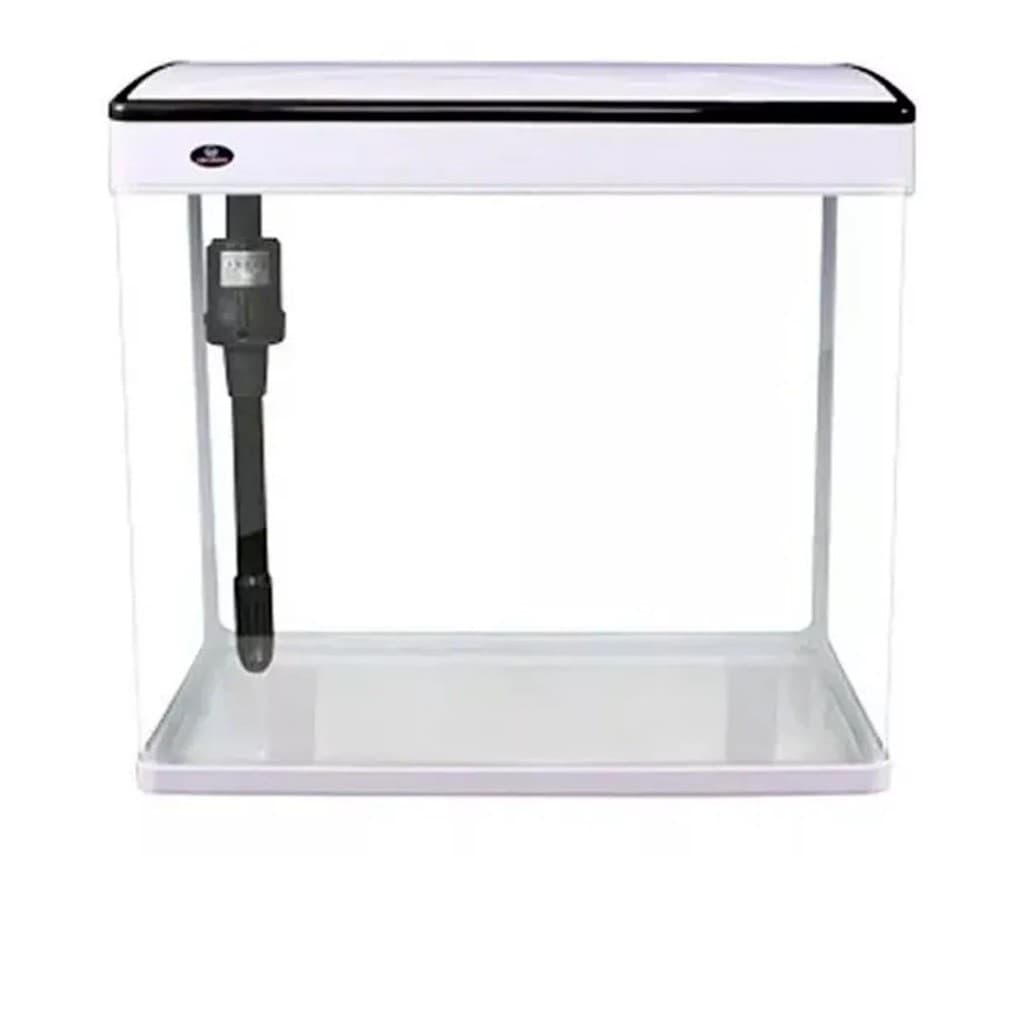 Mini Aquário Minjiang Branco 9l C/ Iluminação Filtro 220v