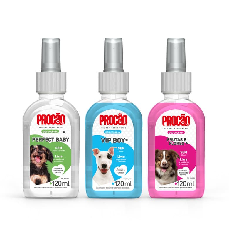 PERFUME PARA CACHORRO E GATO (DEO COLÔNIA) - 120ml - PROCÃO