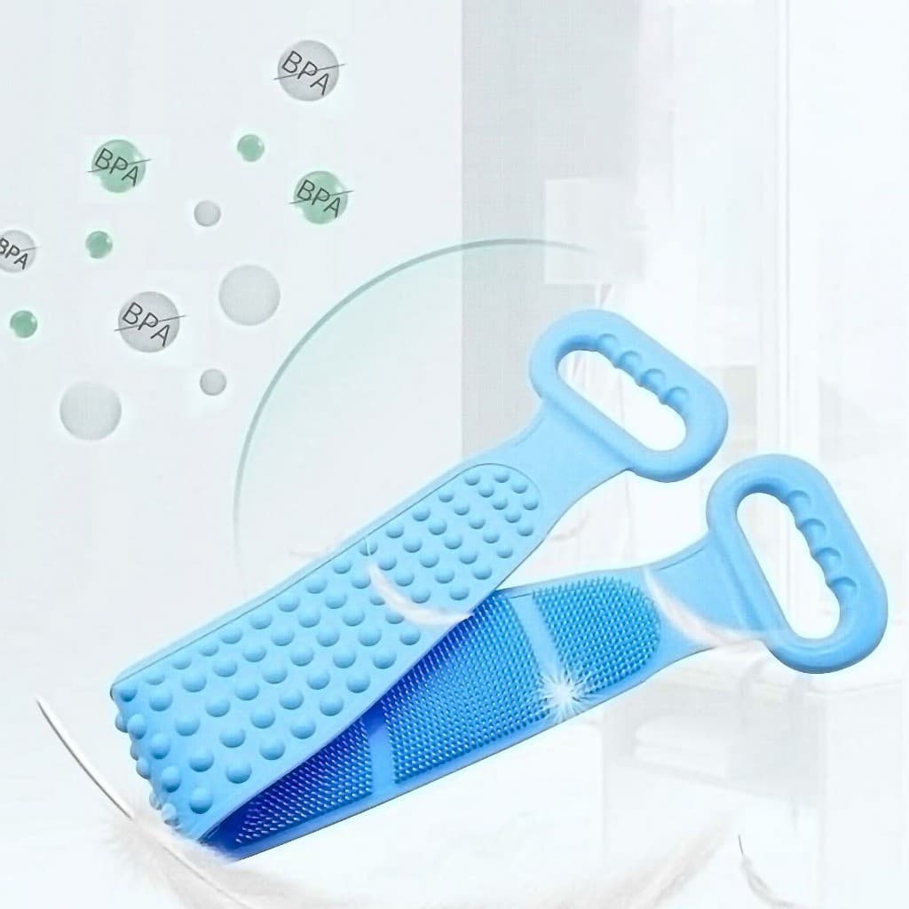 Banda de Silicone Grosso Escova de Banho Massageadora Lava Costas Bucha Esfoliação Corpo Todo - A740