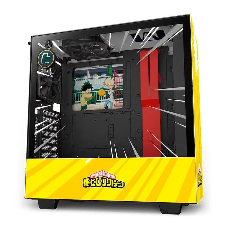 Gabinete Gamer Nzxt Rivais H510I, Mid-Tower, Lateral De Vidro, Com 2 Fans, Preto E Amarelo