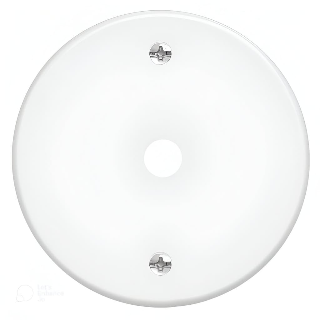 Placa Redonda com Furo Fame Blanc 3" – Acabamento e Funcionalidade