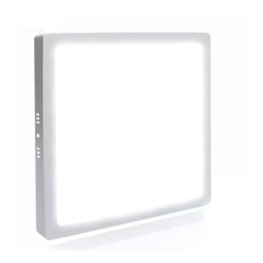 Painel Plafon Sobrepor Led 24w Quadrado Branco Frio 6500k