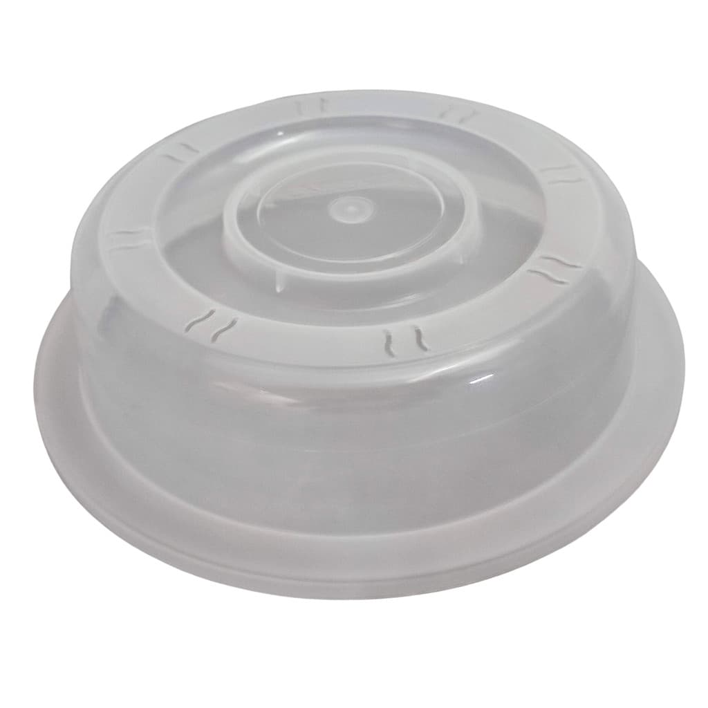 Tampa Para Microondas Transparente Prato Protetora Alimentos Resistente 27,5cm