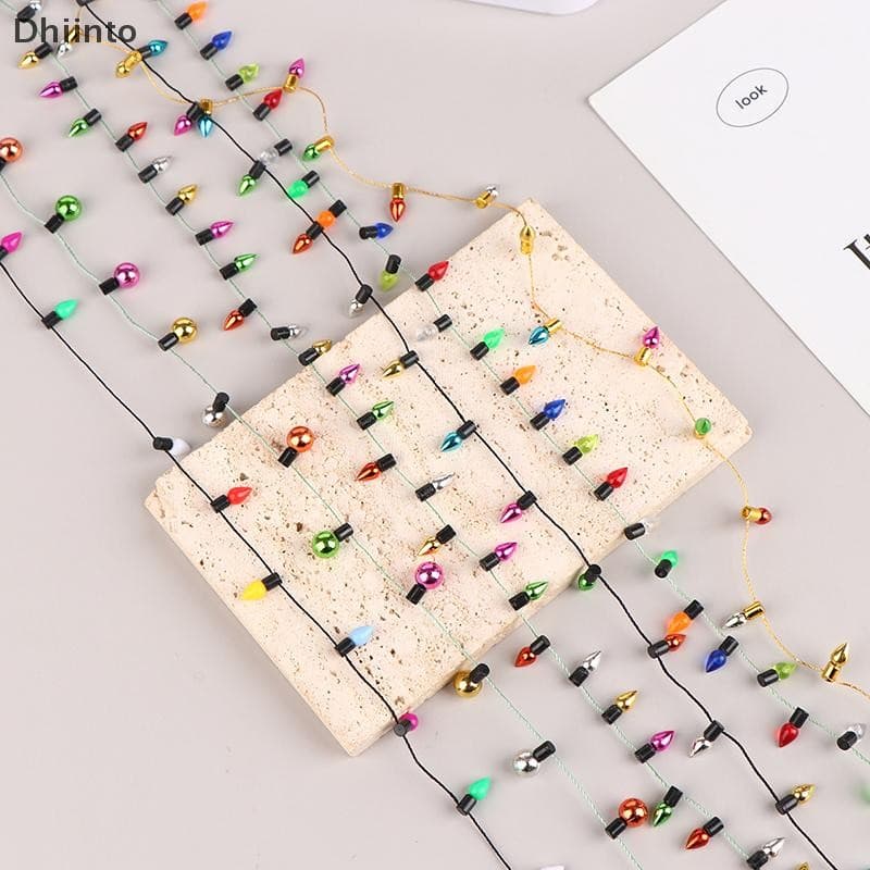 [Dhiint] 1 : 12 1 Corda De Luzes Falsas Natal Boa Decoração Casa De Bonecas Acessórios De Móveis Em Miniatura De