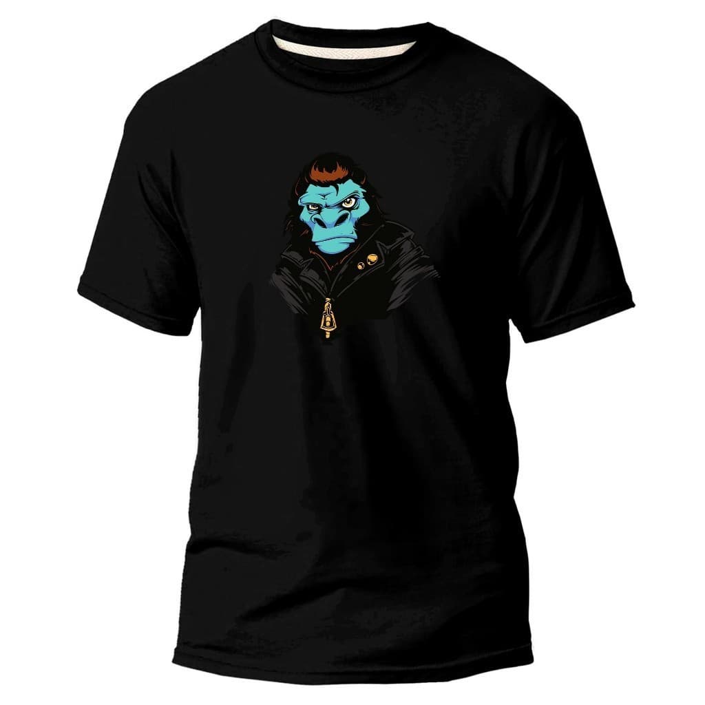 Camiseta Básica Algodão Premium Estampa Digital Mago Gorila