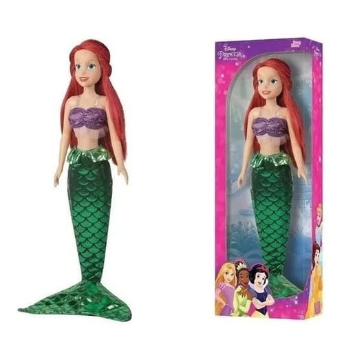 Boneca Ariel Mini My Size Princesa Disney 55 Cm - Baby Brink
