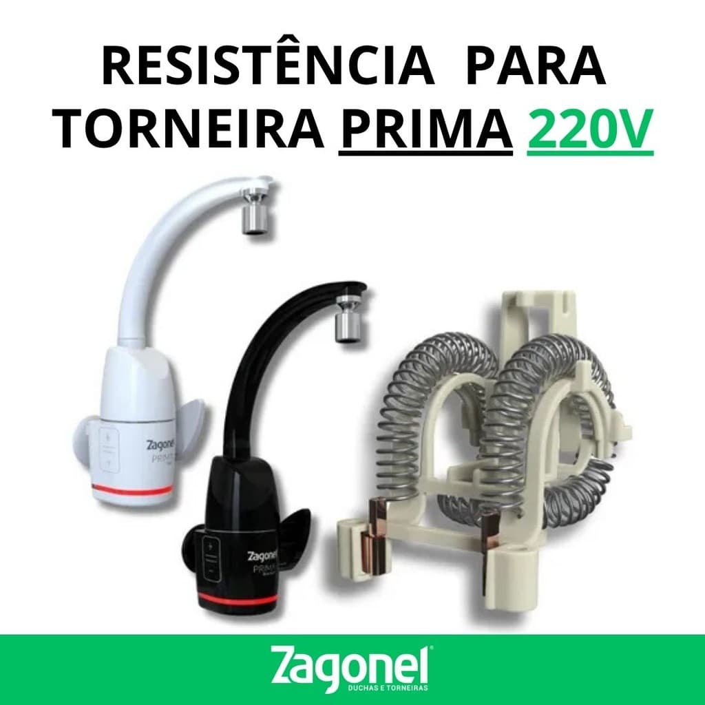 Resistência Torneira Prima Touch 220V Zagonel 5500W