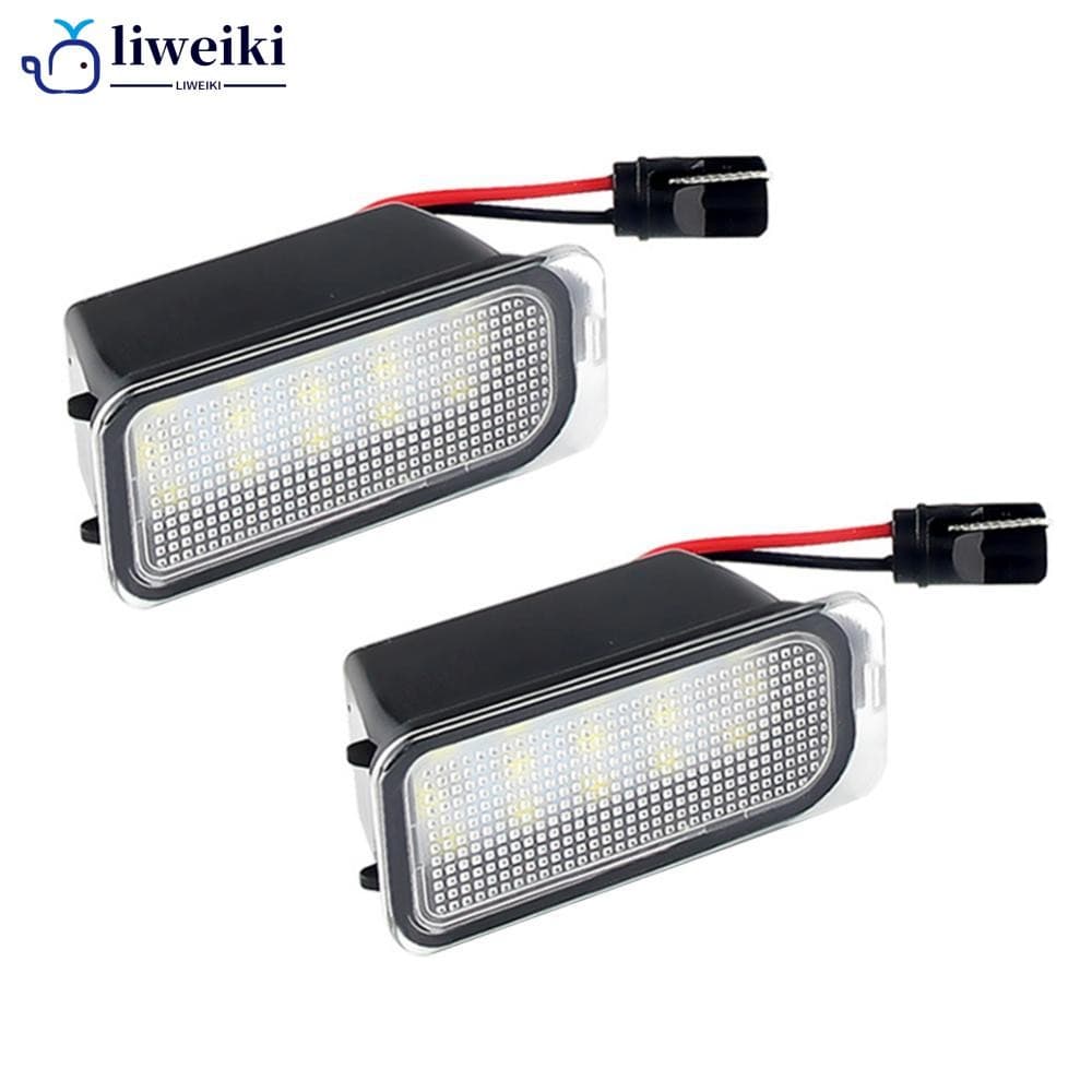 LIWEIKI 2 Peças Luz De Placa De Carro 12V LED Sinal De Número Branca Para Ford KUGA S MAX MONDEO MK4 MK5 MK2 FIESTA 2008