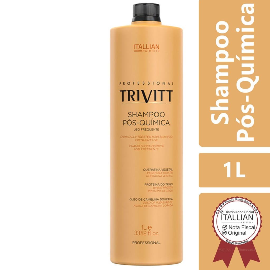Shampoo Trivitt Pos Quimica Uso Frequente 1L