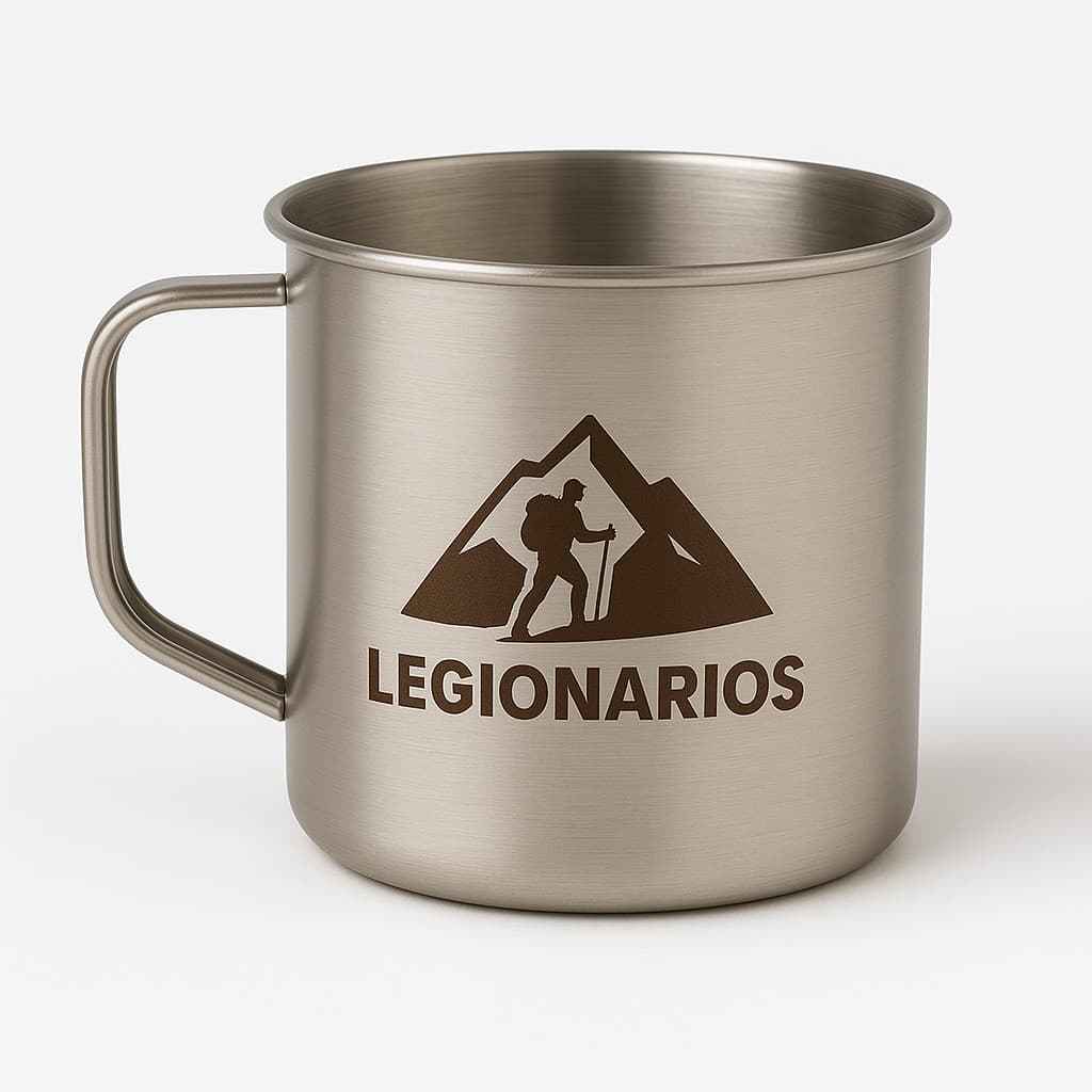 Caneca Metálica Legionários 700ml - Leve, resistente e ideal para camping