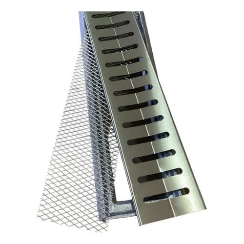 Kit 5 Ralo Linear 10x100 Inox Concava + Tela Anti-inseto