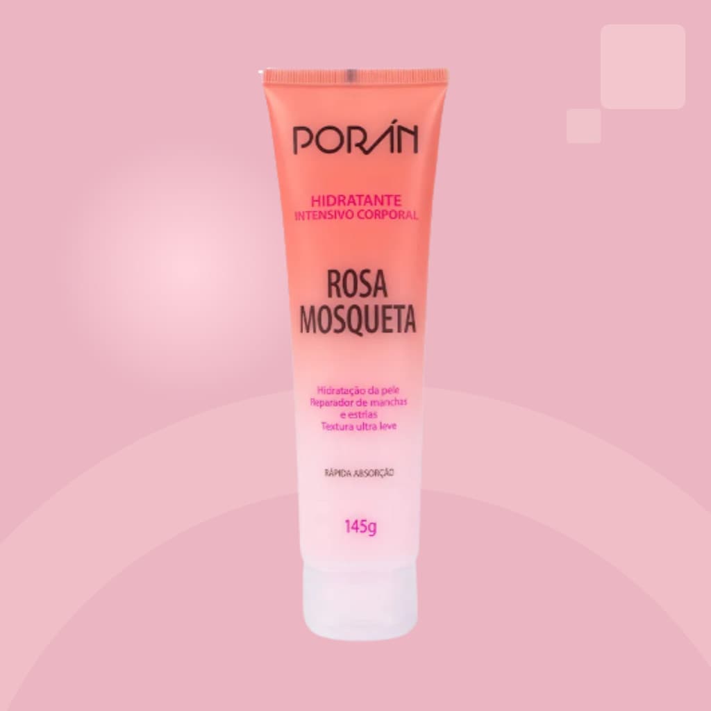 Hidratante Corporal Rosa Mosqueta Poran Reparador de Manchas e Estrias Intensivo
