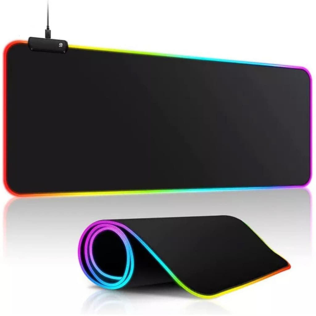 Mouse Pad Mousepad Gamer Mousepad Grande Speed Borda Led 7 Cores Rgb Impermeável