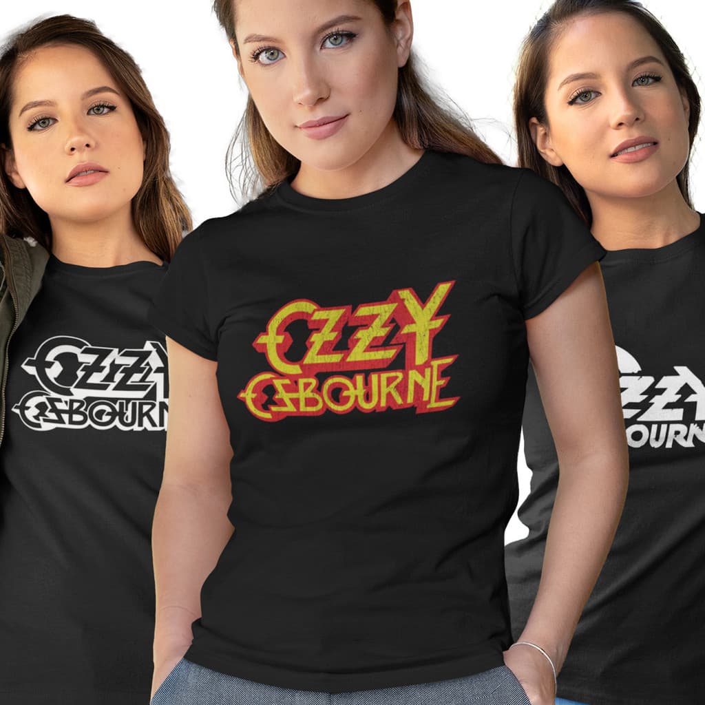 Camiseta Ozzy Osbourne Unissex Feminina e Masculina Preta Classic Rock Musica