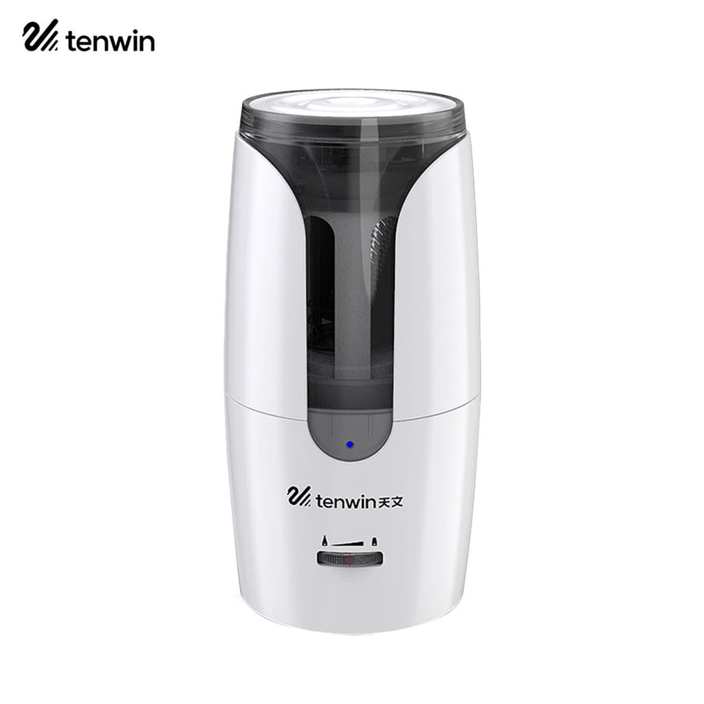 [Promoção] Apontador De Lápis Elétrico Automático tenwin Lâmina Helicoidal Resistente Para Afiar Rapidamente Nitidez Aju