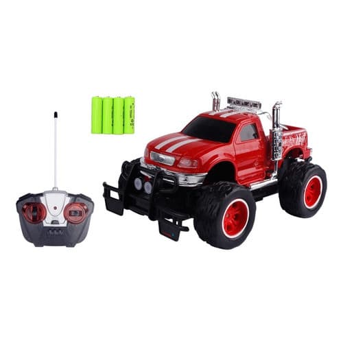 Carrinho Controle Remoto Bat Recarregável Vermelho Monster