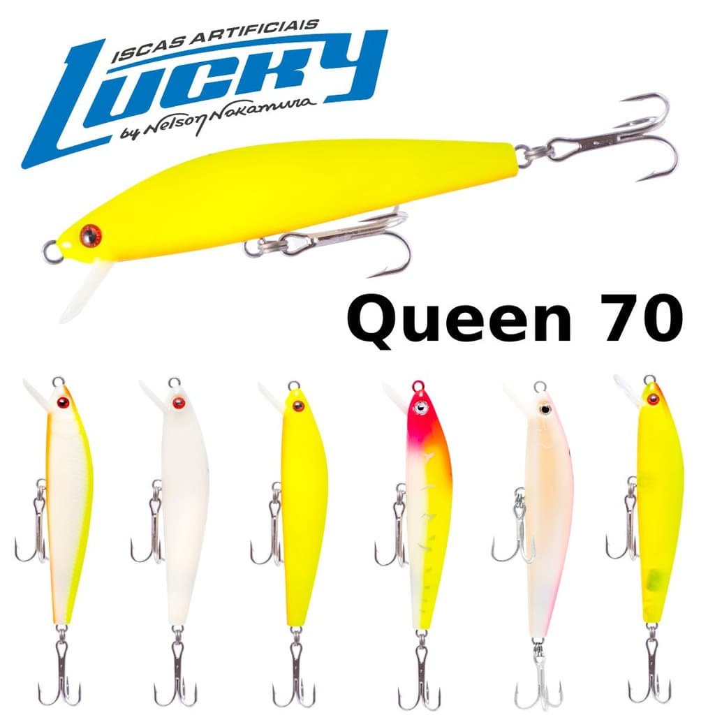 Isca Artificial Queen 70 Nakamura Meia Água Tucunaré Robalo Traíra