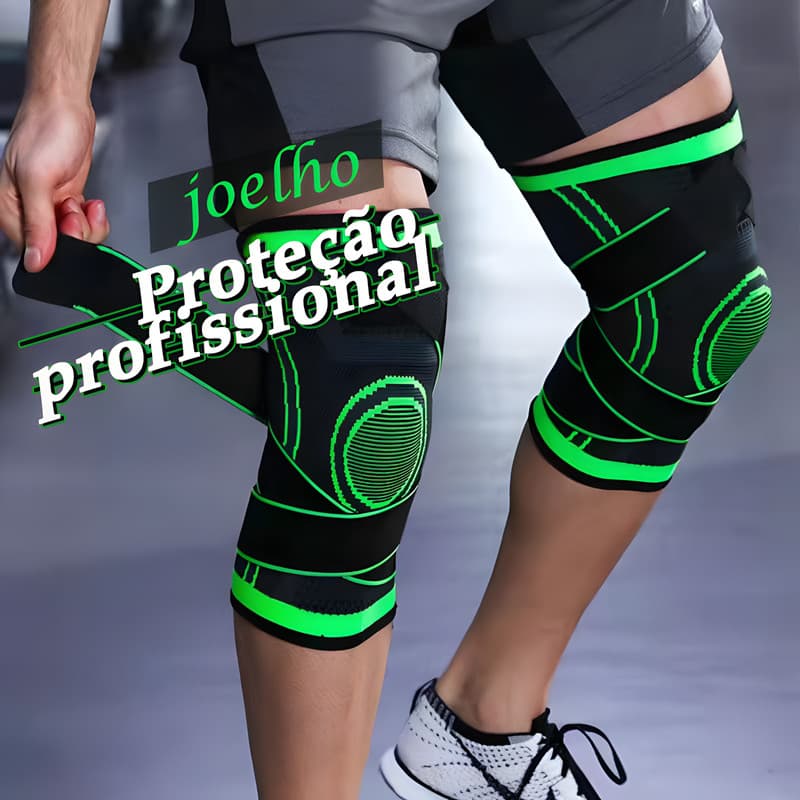 Joelheira Fitness Ajustável Esportiva Compressão Leve Corrida Bike Musculação Academia