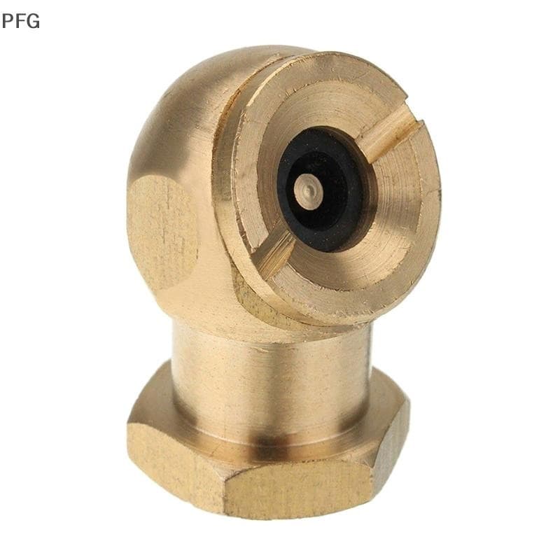 PFG 1/4 " NPT Conector De Válvula De Inflador De Pneu Dourado Mandril De Ar Clipe Lock-On FG