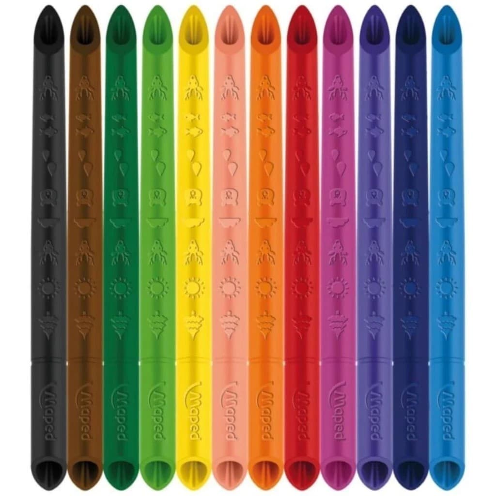 Lápis de cor infinity Maped color'peps 12/24 Itens Lapis/36 Itens com 12 Lápis de Cor, 12 Canetinhas, 12 Giz E Apontador