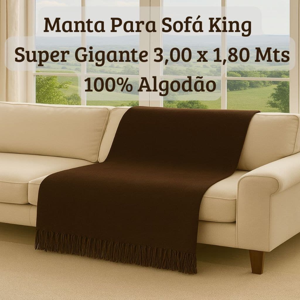 Manta Para Sofá King Luxo Super Gigante Tipo Capa De Sofá 3,00 x 1,80 Mts  Direto da Fábrica
