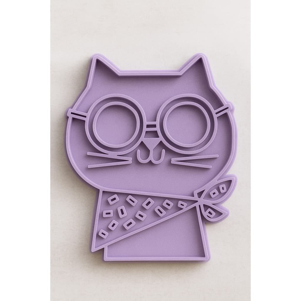 Cortador De Biscoito Com Forma De GATO COM CACHECOL