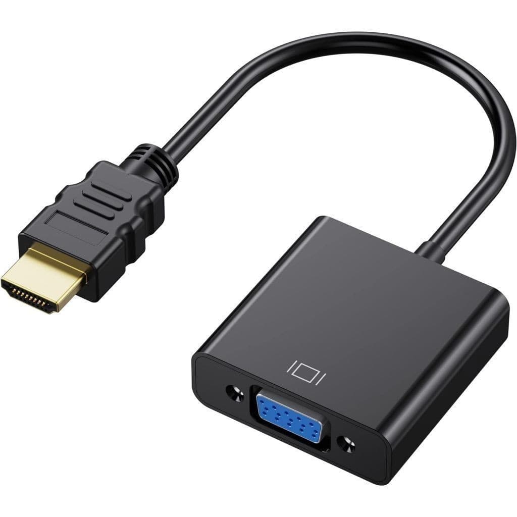 Adaptador Conversor Compatível com HDMI para VGA com Áudio - Compatível com TV, Monitor, Projetor Tg