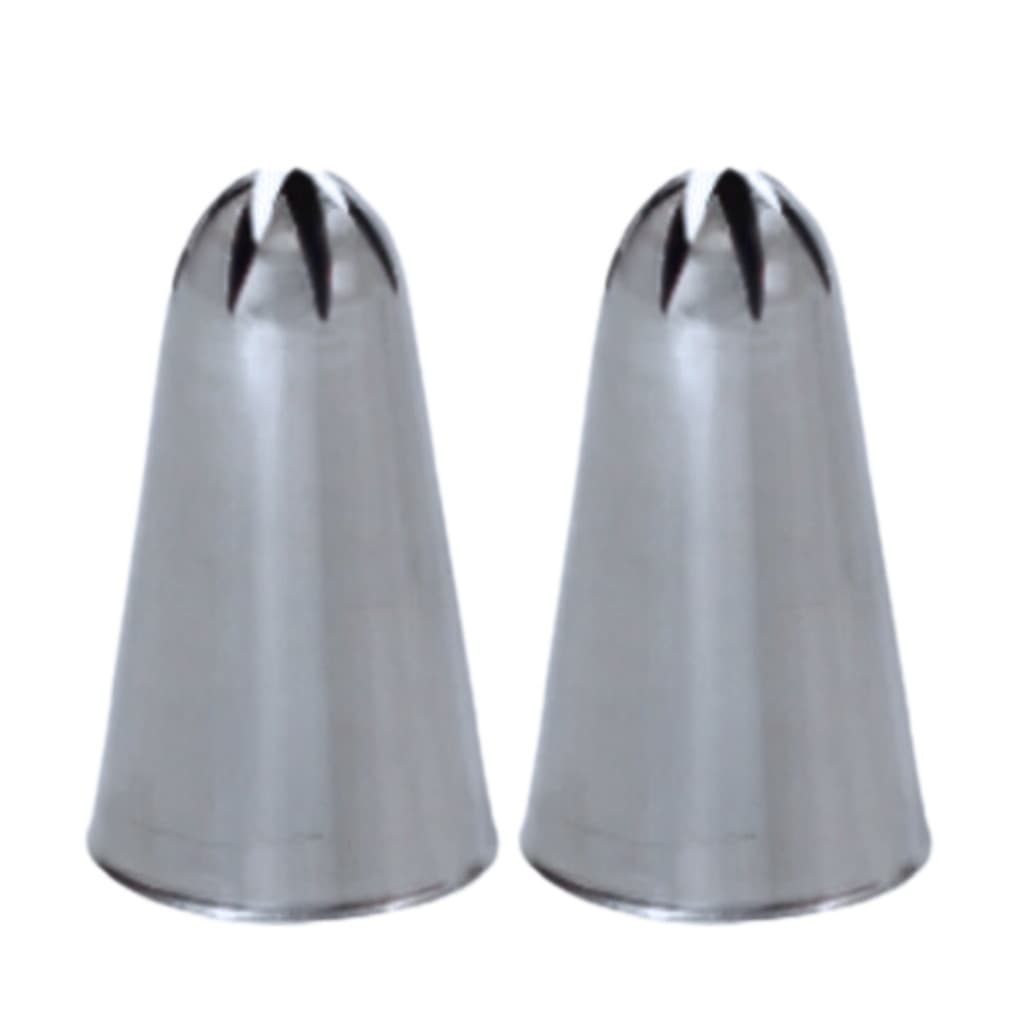 2 Bico Pitanga Decorar Bolo Cupcake 853 Confeitaria Aço Inox